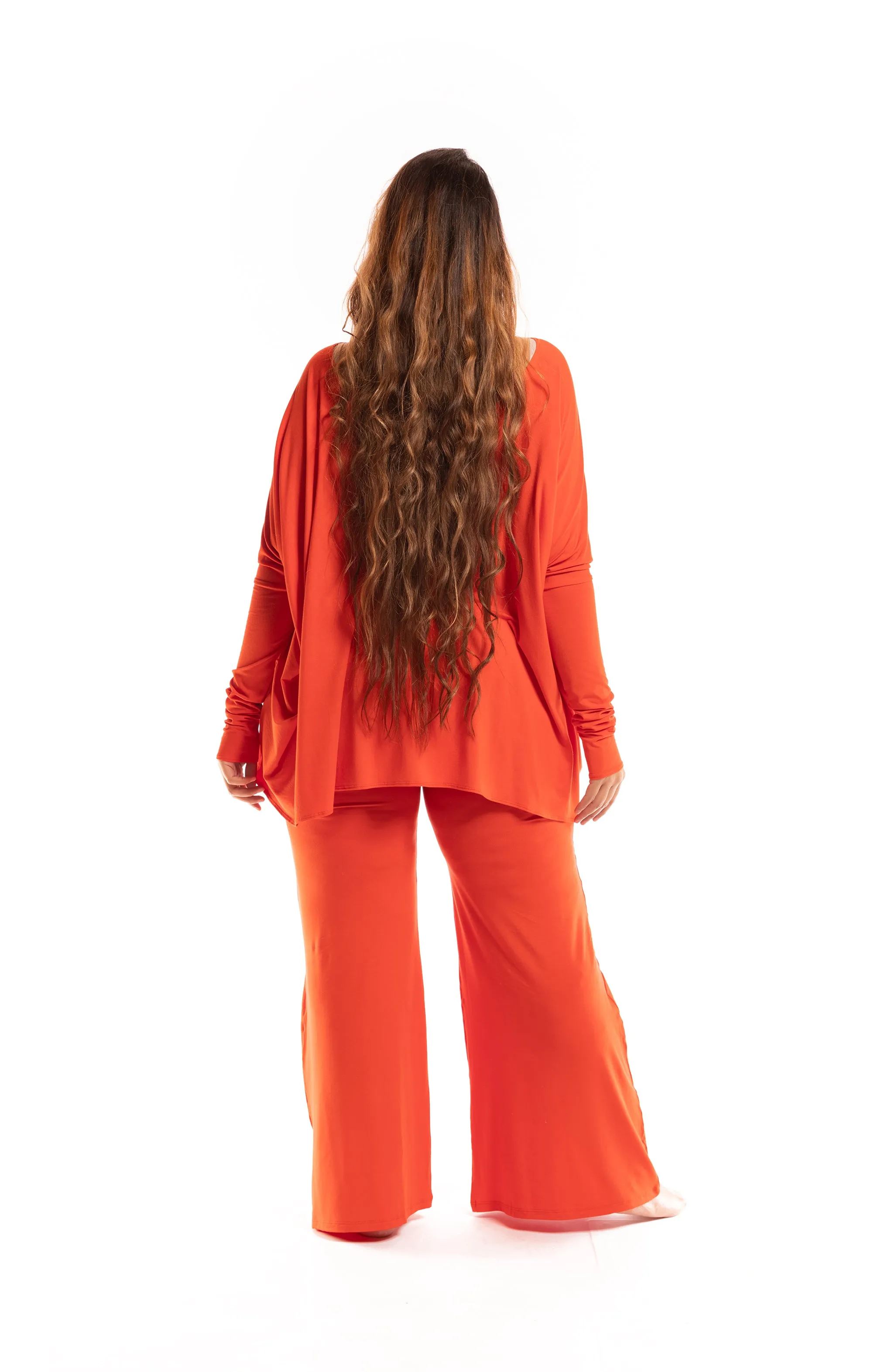 BAMBOO BAGGY BOX TOP SPICY ORANGE