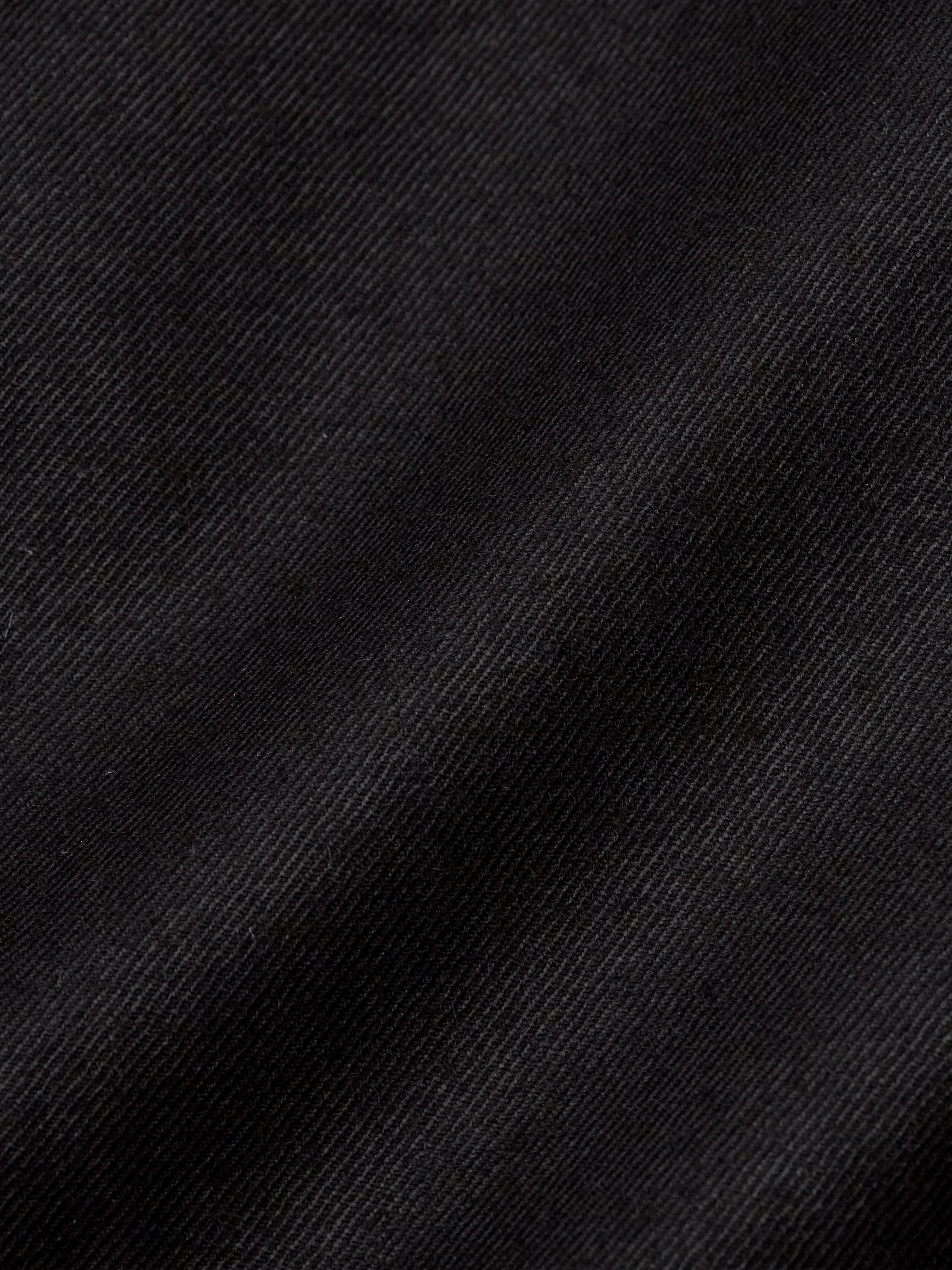 Black Gabardine Wool Double Breasted 8 Button Shawl Lapel Piped Waistcoat