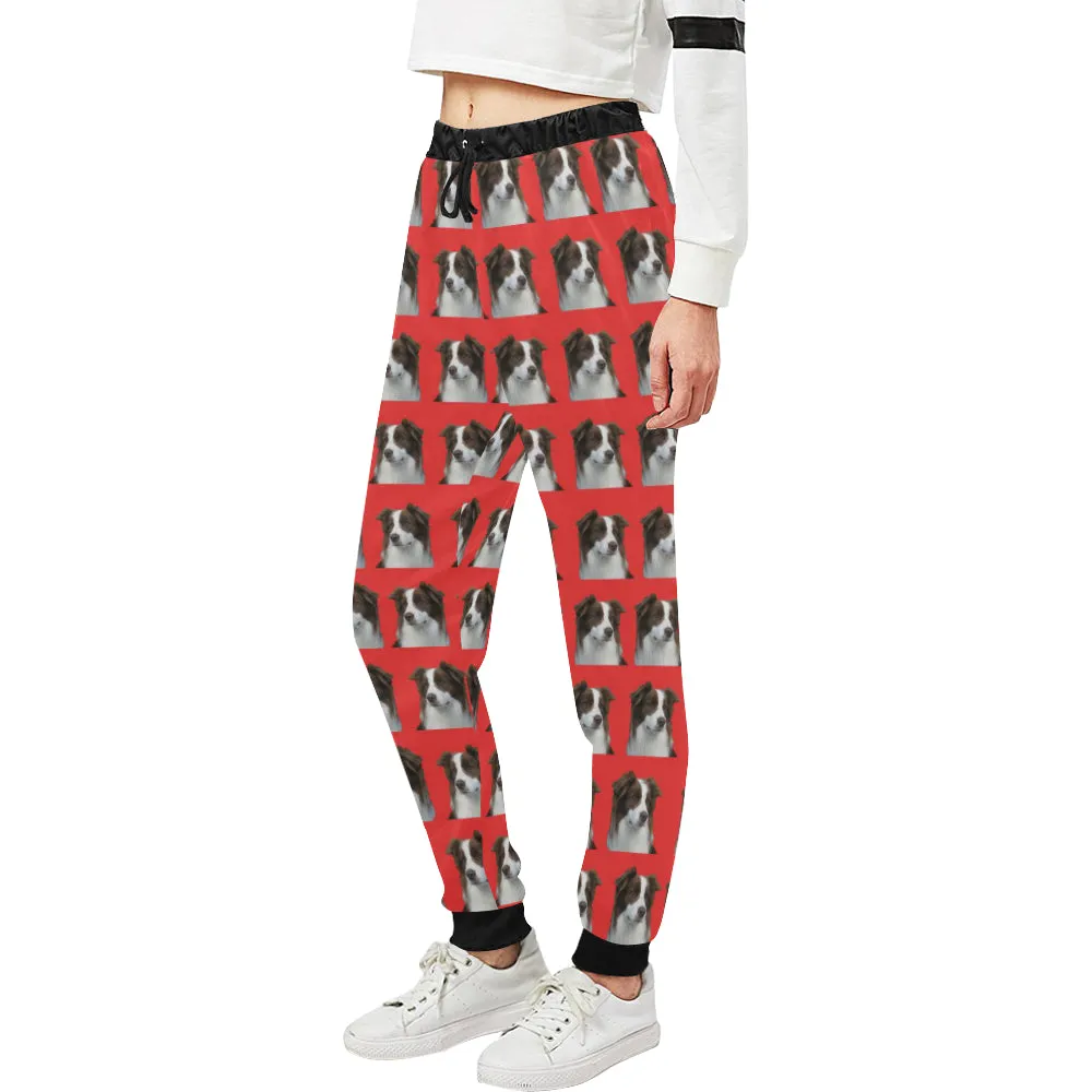 Border Collie Pants - Red