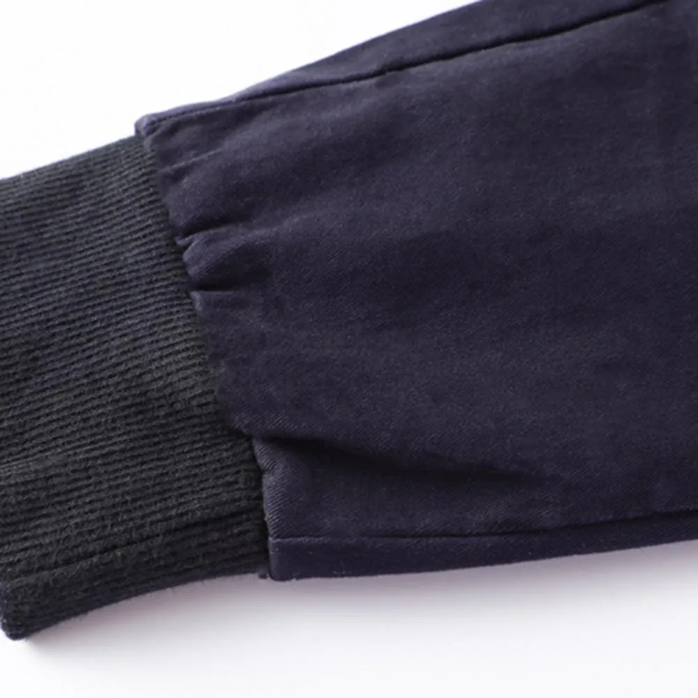 Boys Solid Letter Casual Pants Wholesale