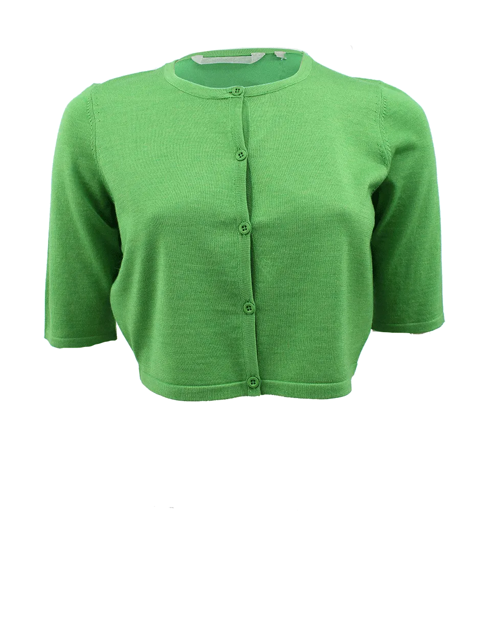 Crewneck Button Down Bolero