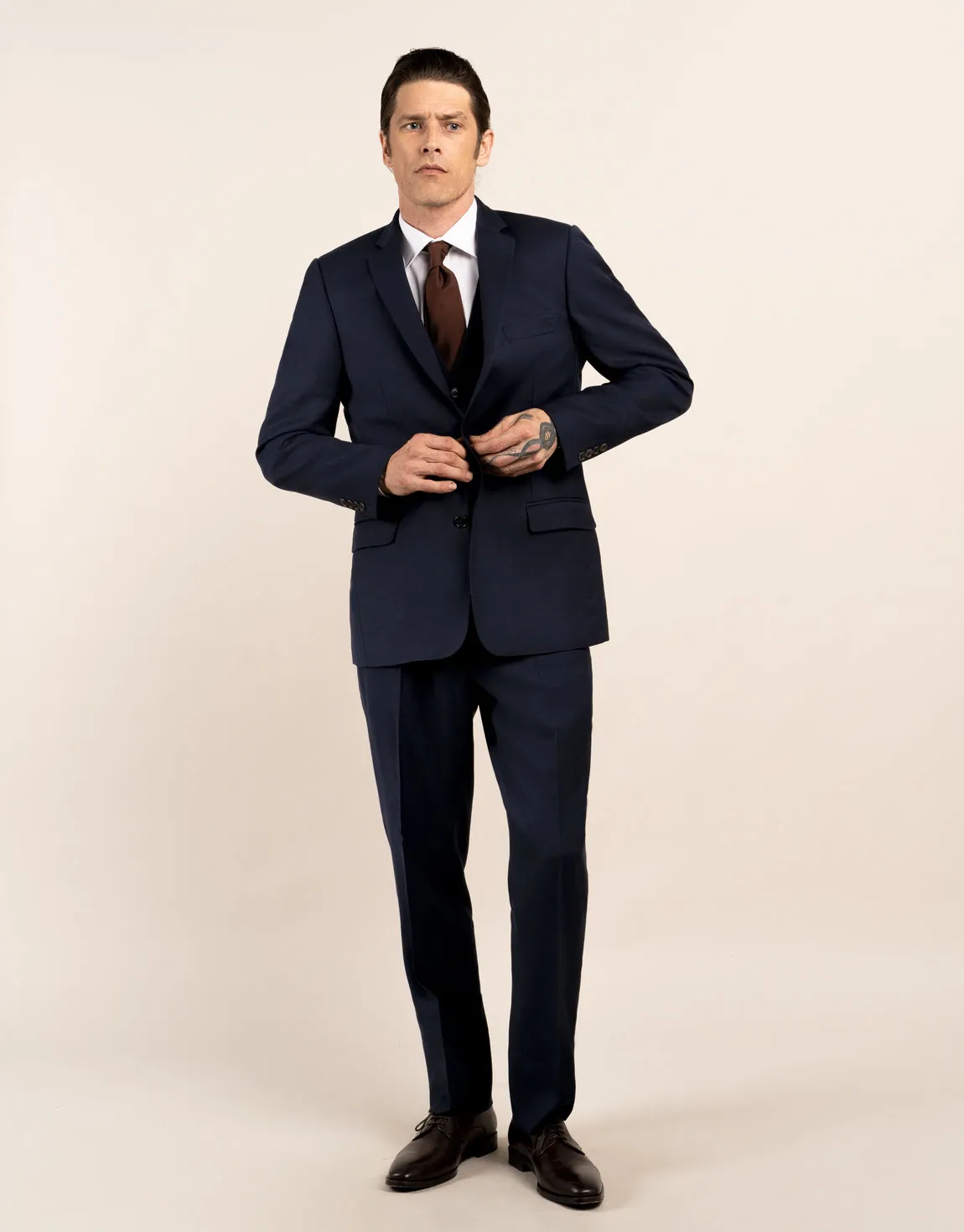 Curtis Navy Waistcoat