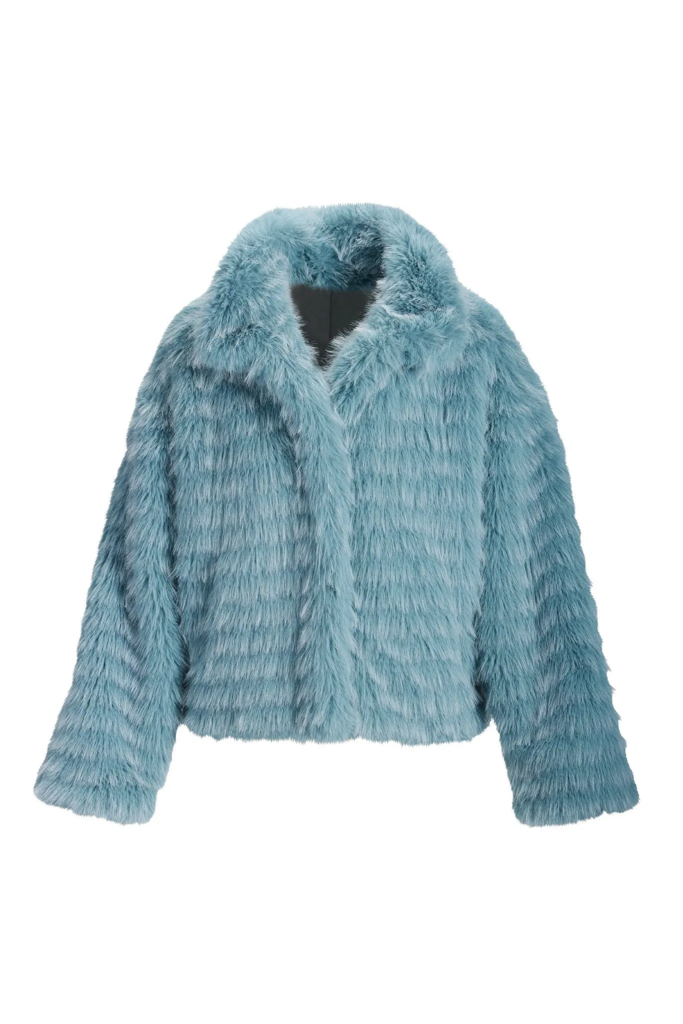 Faux-Fur Blue Ice Jacket Blue Ice