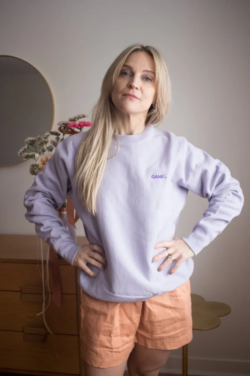Gank Embroidered Crewneck (Lavender)