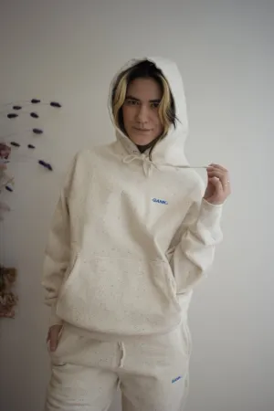 Gank Embroidered Hoodie (Cream Speckle)