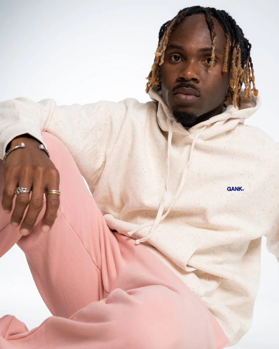 Gank Embroidered Hoodie (Cream Speckle)