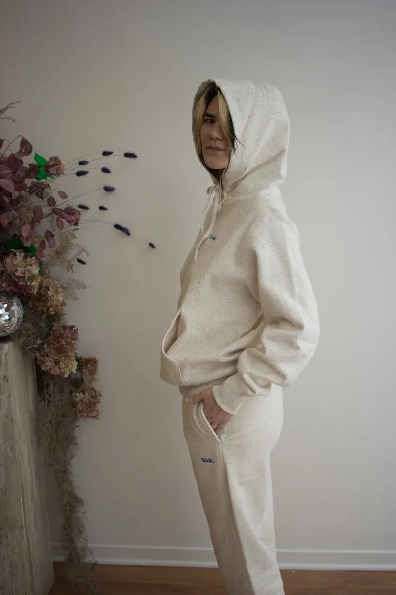 Gank Embroidered Hoodie (Cream Speckle)