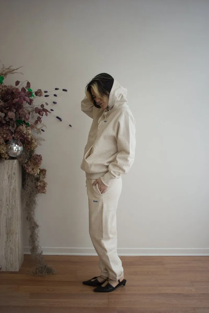 Gank Embroidered Hoodie (Cream Speckle)