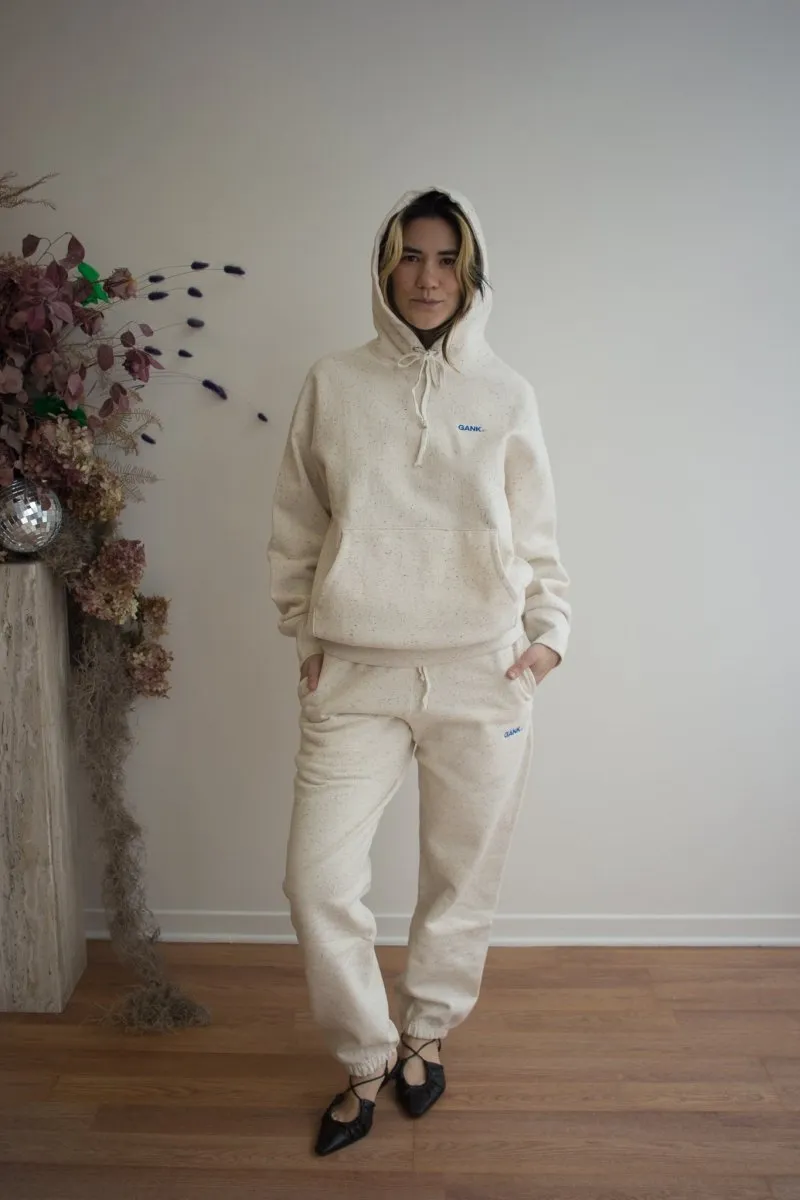 Gank Embroidered Hoodie (Cream Speckle)