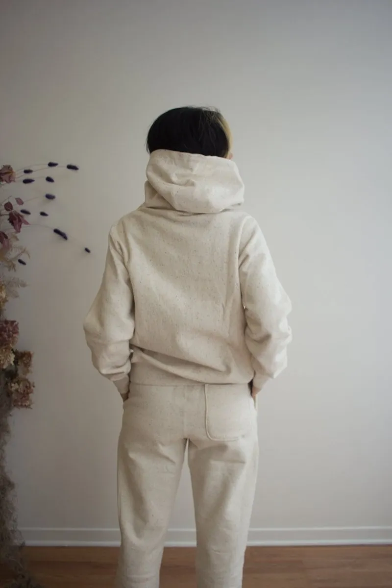 Gank Embroidered Hoodie (Cream Speckle)