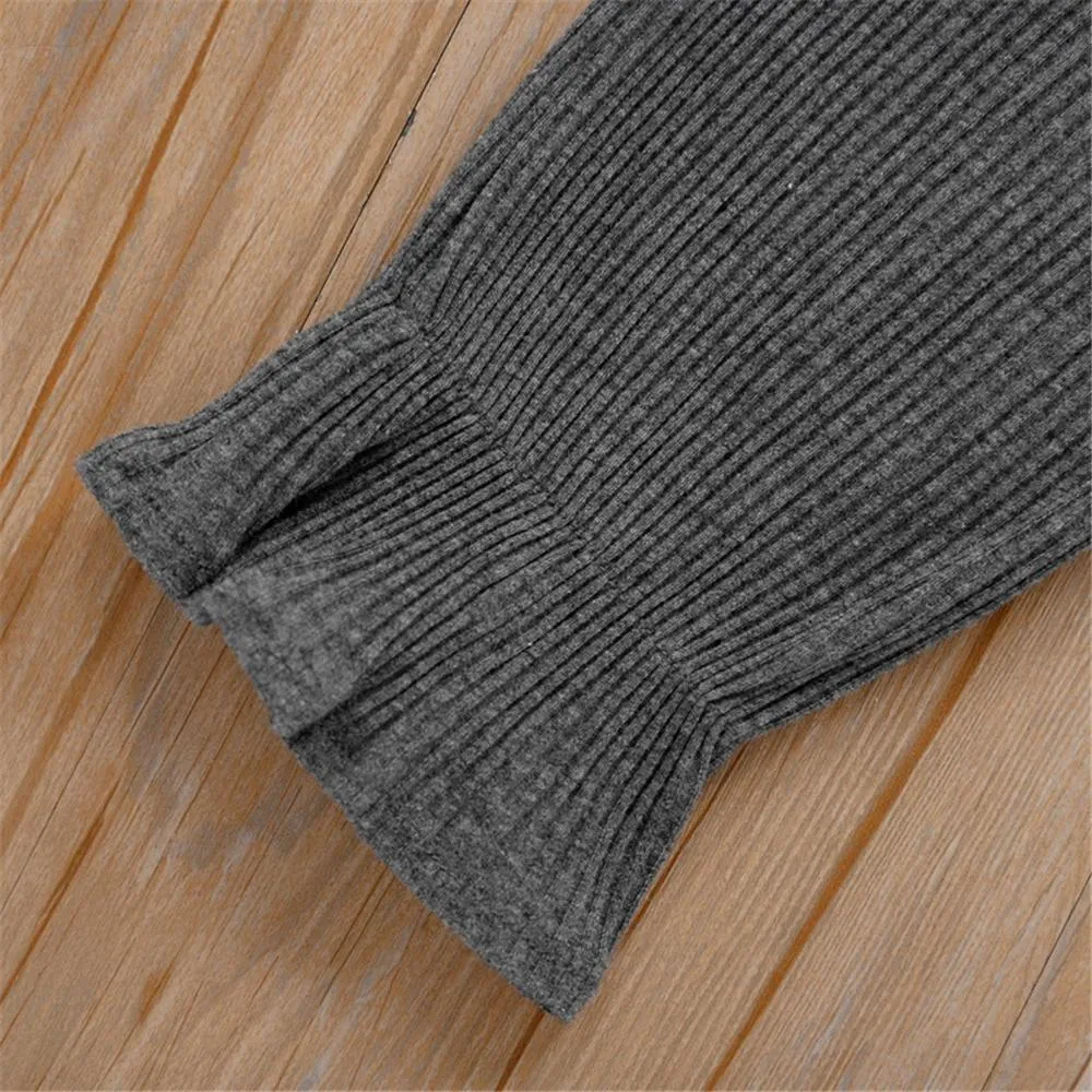 Girls Solid Color Fashion Elastic Waist Pants Cheap Childrens Clothes Wholesale