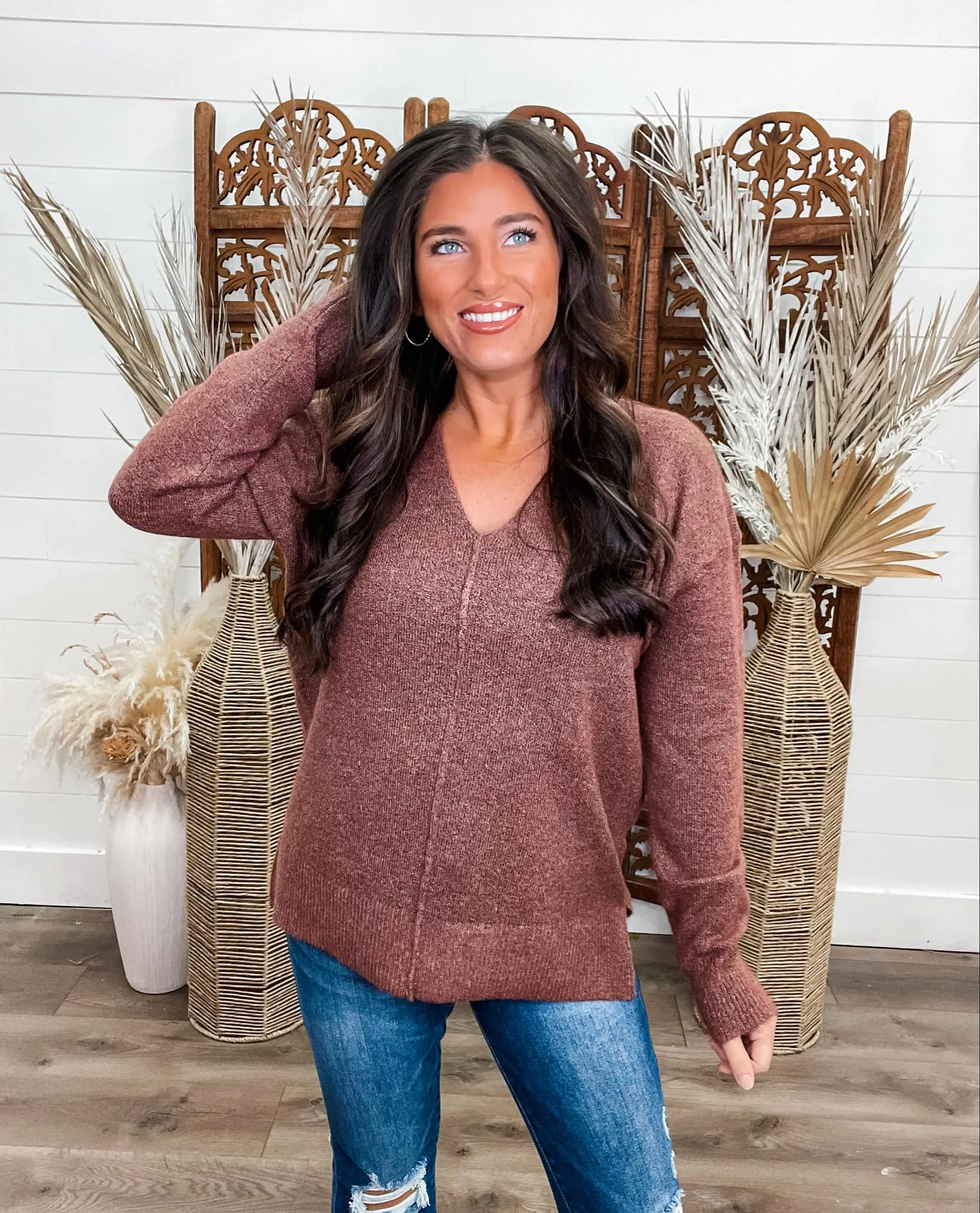 Good Idea Sweater - MAROON