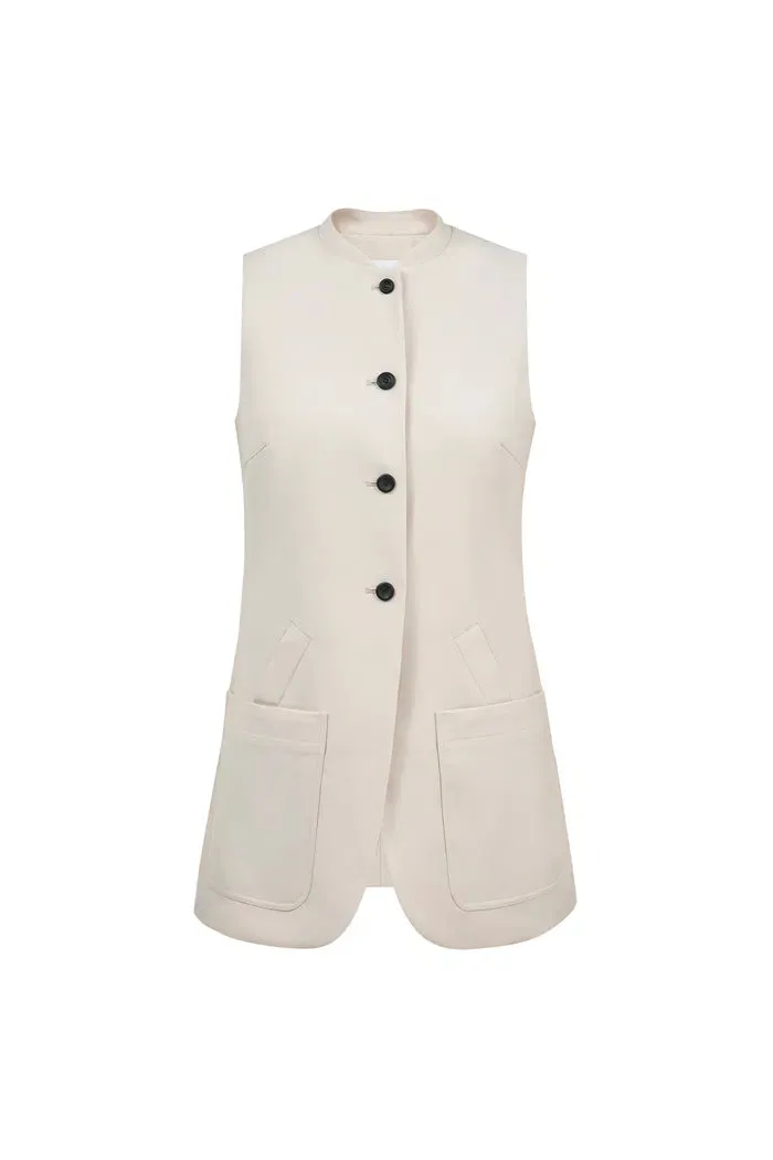 Heron Vest in Worsted Wool