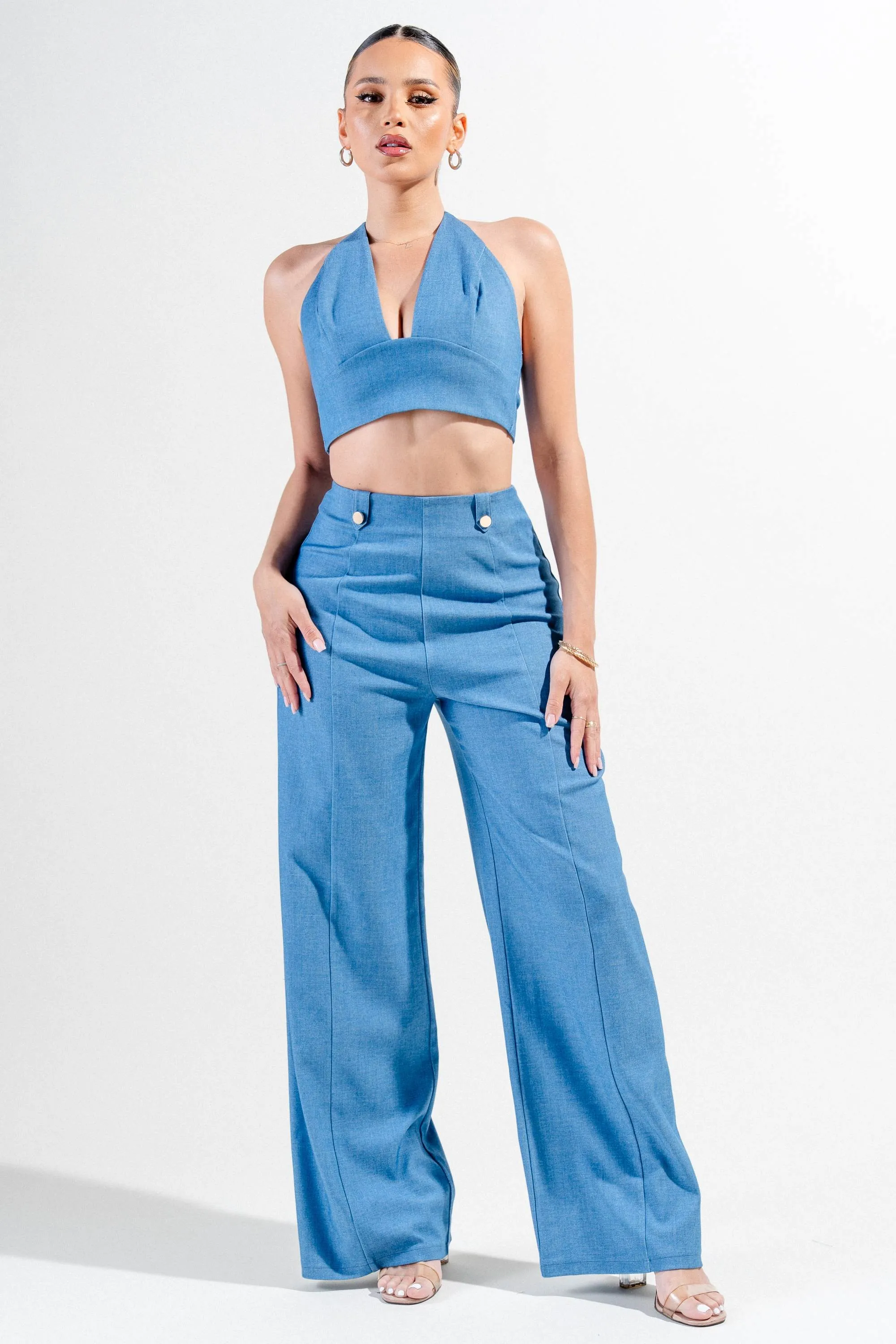  it offers a comfortable and flattering fit. The deep plunge neckline adds a touch of elegance