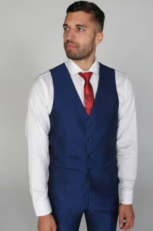 Kingsley - Men's Blue Waistcoat