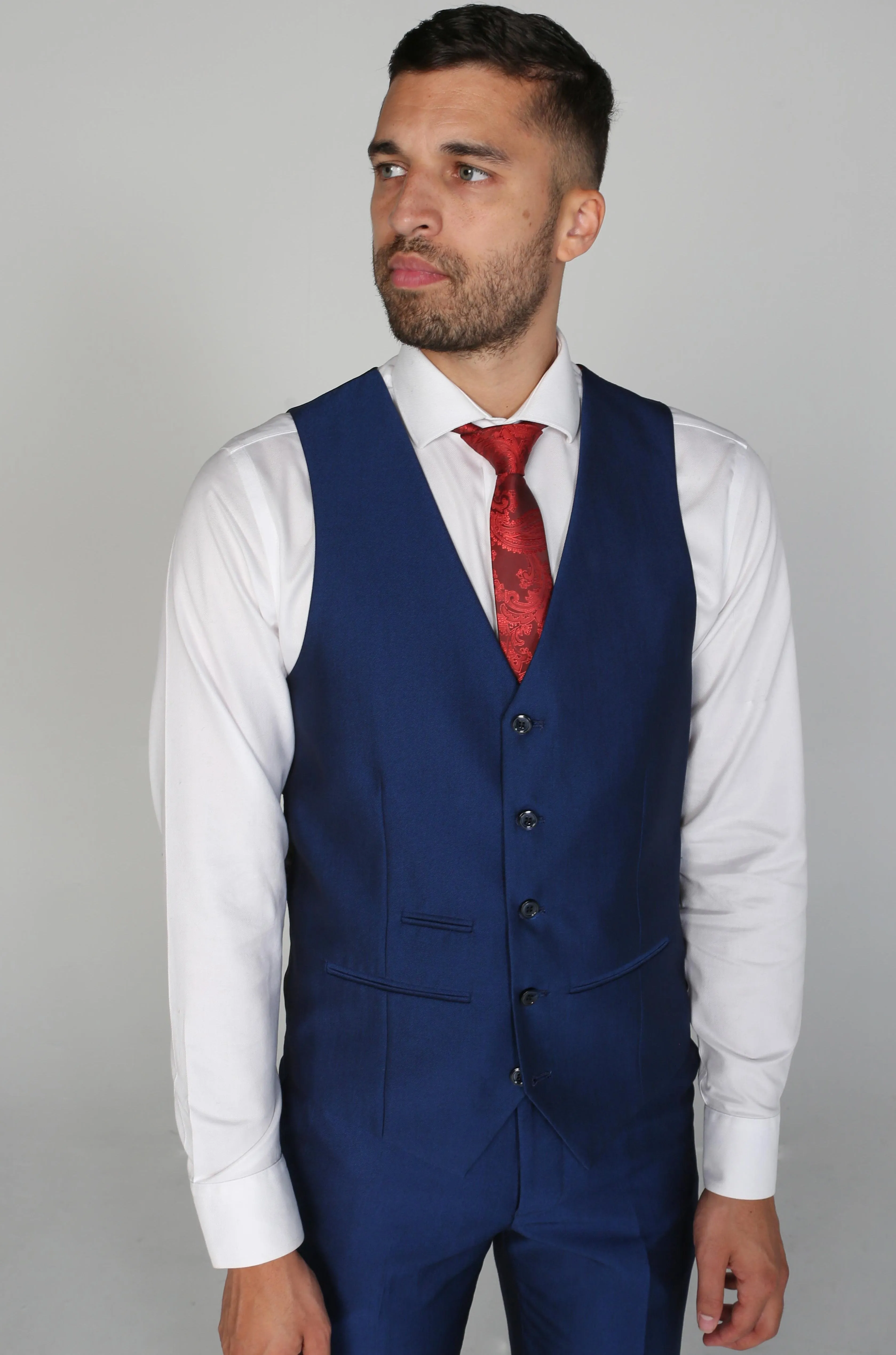 Kingsley - Men's Blue Waistcoat