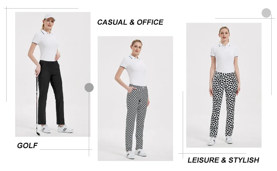 Lesmart Women's Tailored Stretch Golf Pants