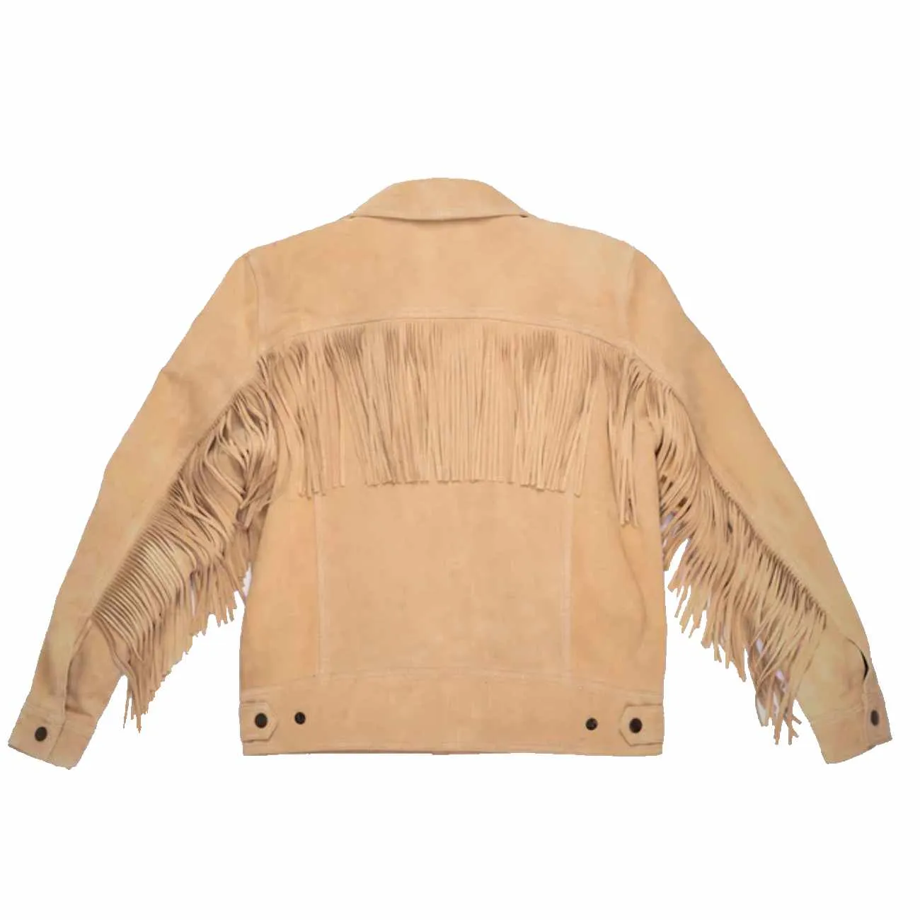 Mens Native American Western Brown Leather Jacket