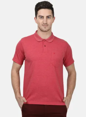 Mens Red Plain T-Shirts