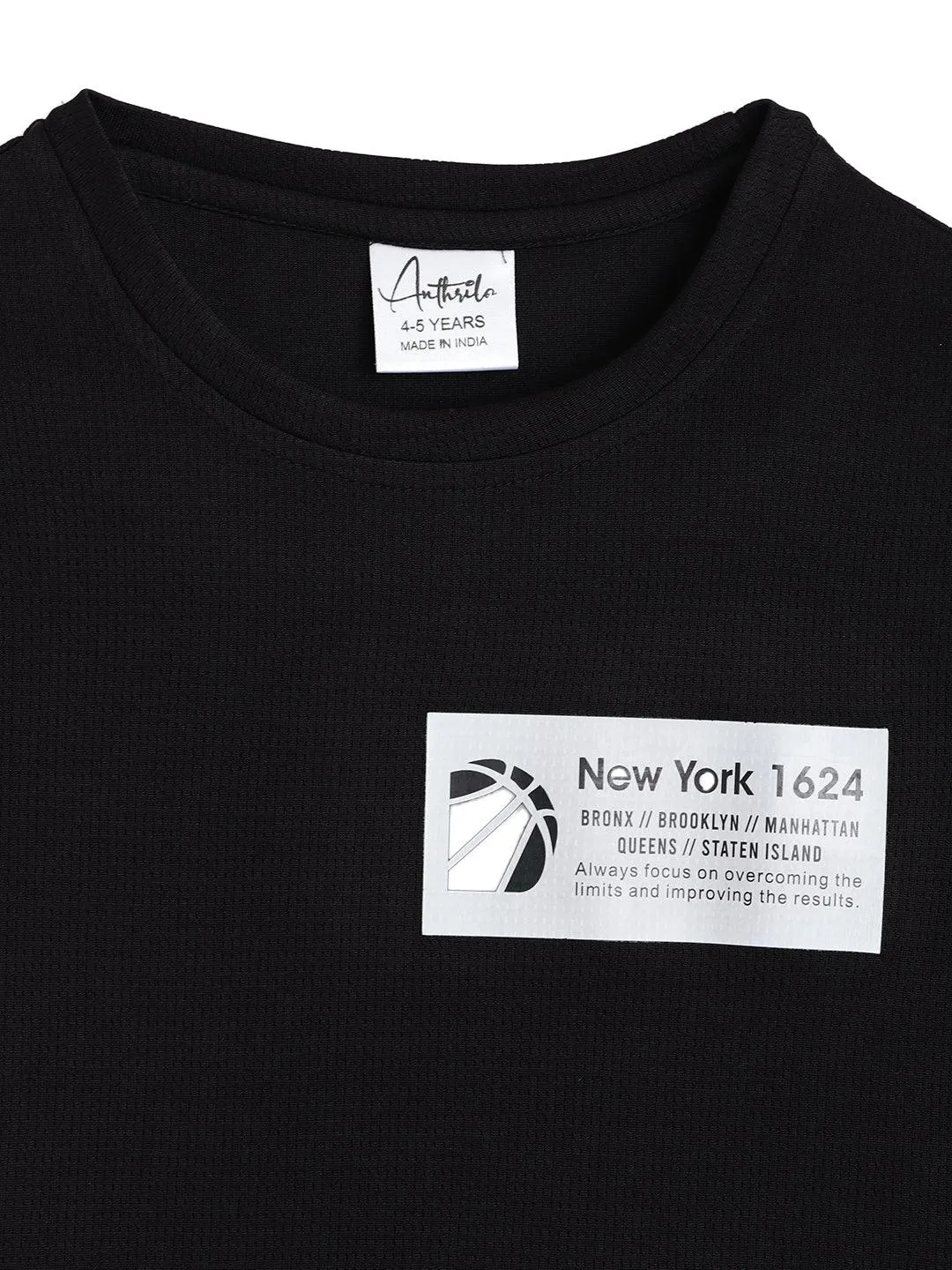 NEW YORK 1624 SPORTY SHORT SLEEVE T-SHIRT - BLACK