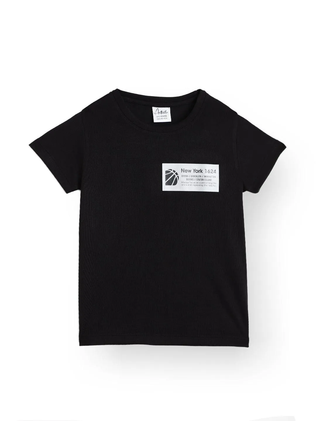 NEW YORK 1624 SPORTY SHORT SLEEVE T-SHIRT - BLACK