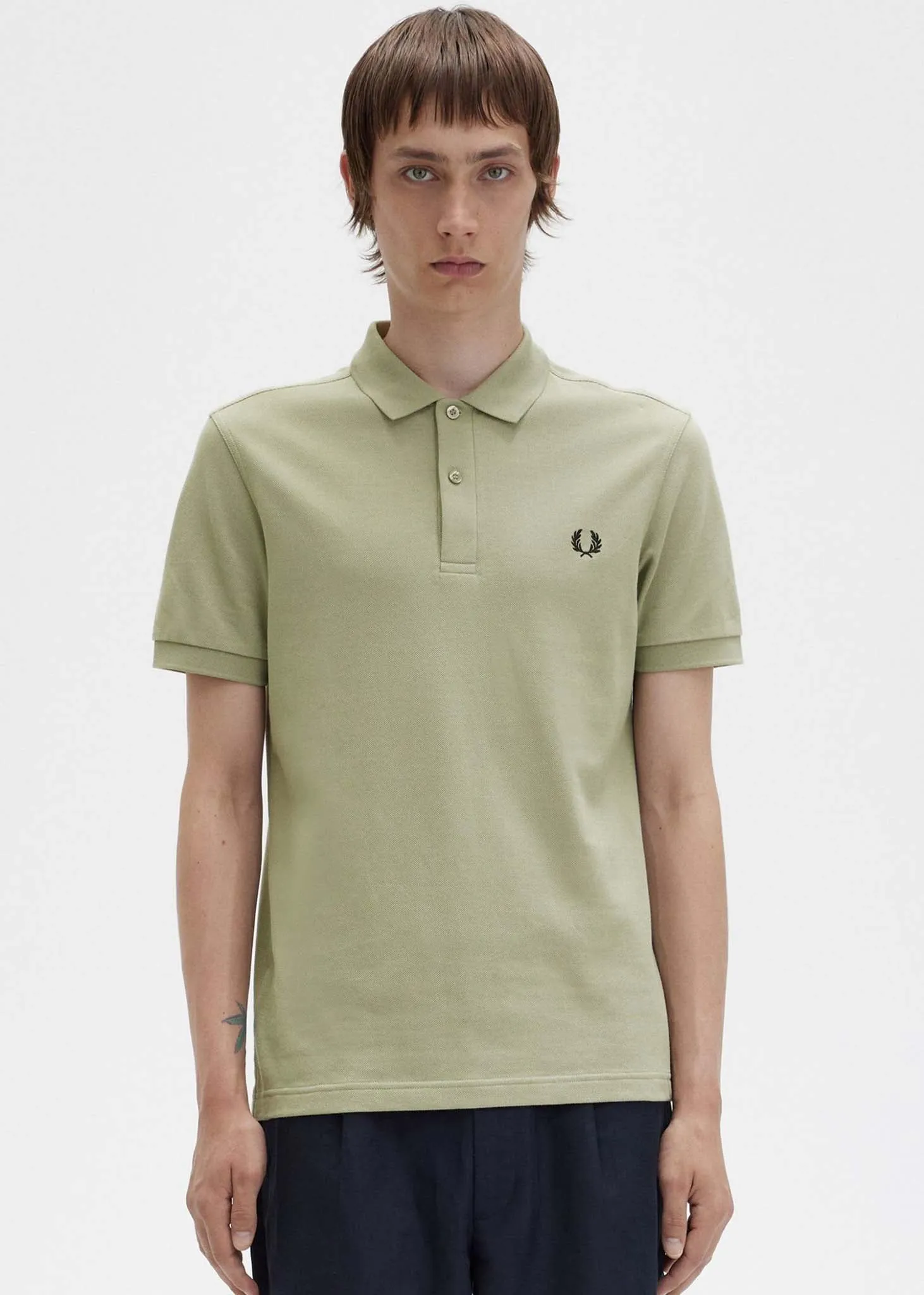 Plain Fred Perry shirt - seagrass