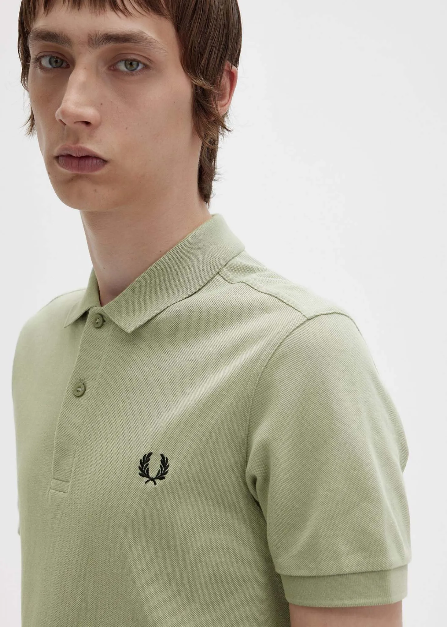 Plain Fred Perry shirt - seagrass