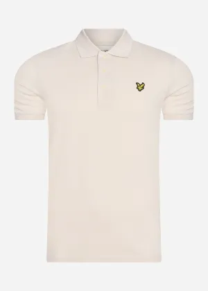 Plain polo shirt - light mist