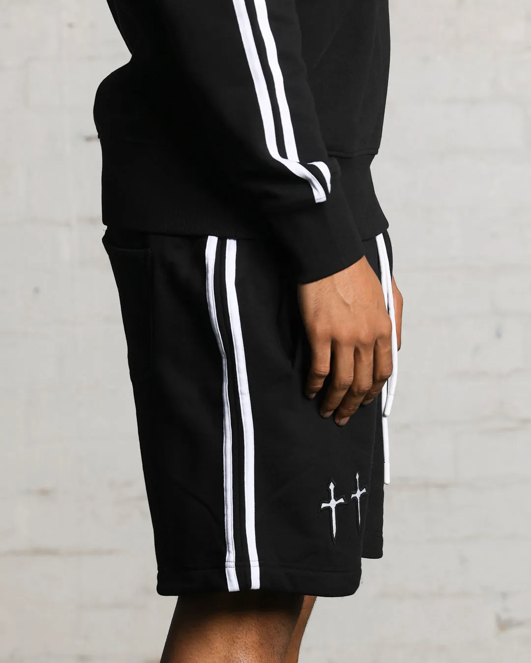 Saint Morta Fallen Sweat Shorts Black