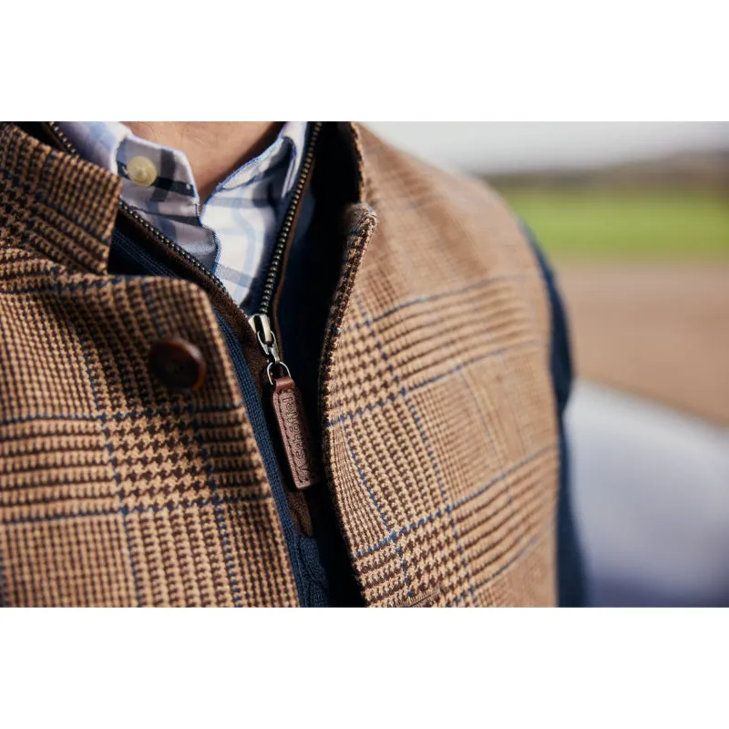 Schoffel Berwick Nehru Mens Tweed Waistcoat - Hawick Tweed
