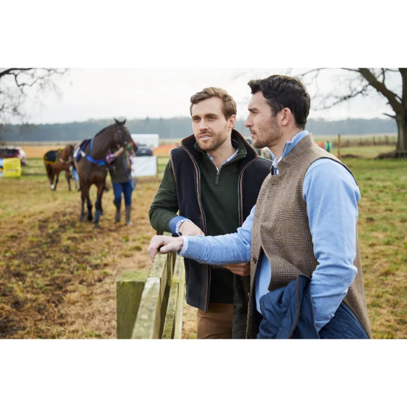 Schoffel Berwick Nehru Mens Tweed Waistcoat - Hawick Tweed