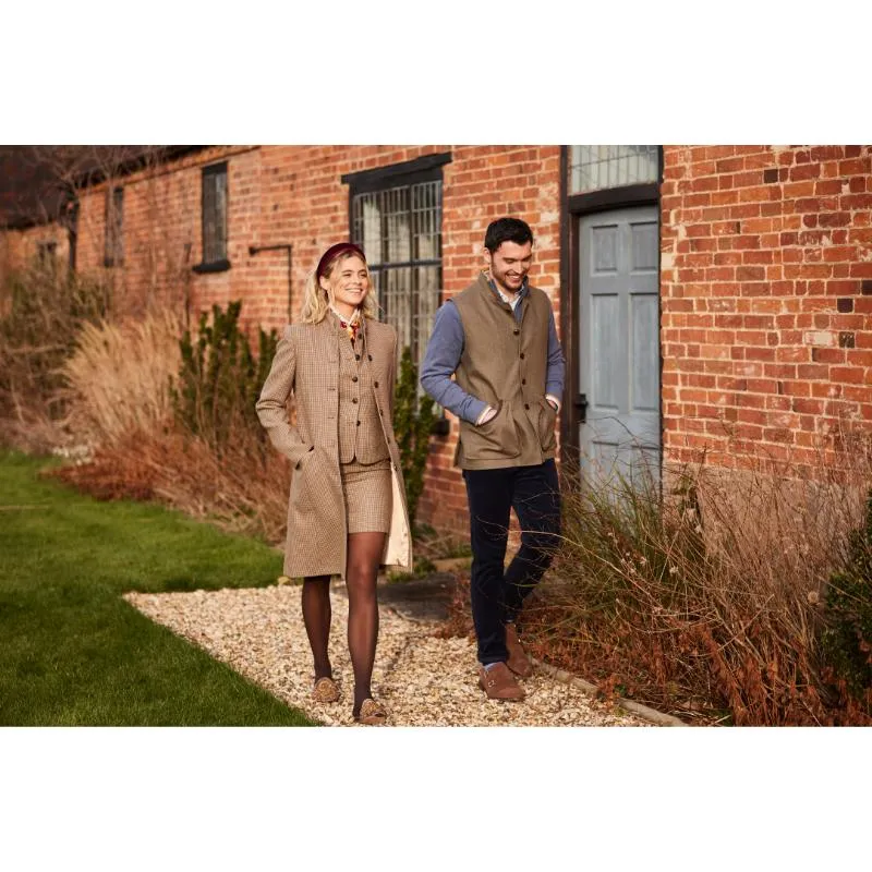 Schoffel Berwick Nehru Mens Tweed Waistcoat - Hawick Tweed