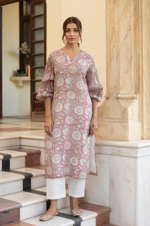 SERENE CHANDHERI KURTA SET