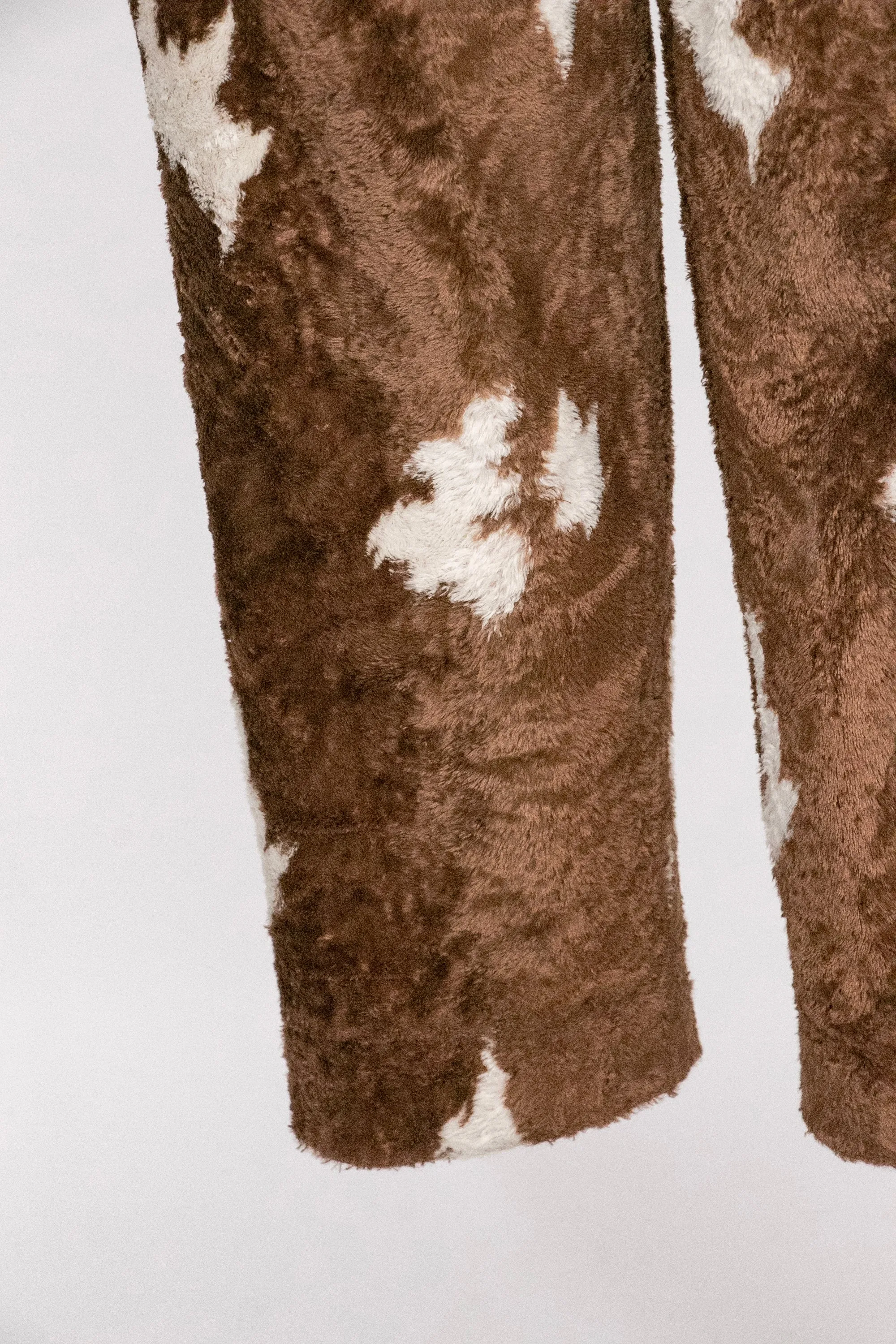 Y2K Pants Faux Fur Cow Print Bil Blass M/L